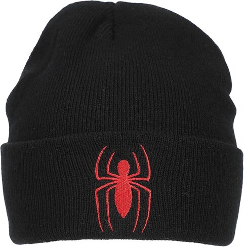 Spider-Man Spiderman Logo Embroidery Standard Cuff Acrylic Knit Beanie Cuff Beanie in Saudi Arabia