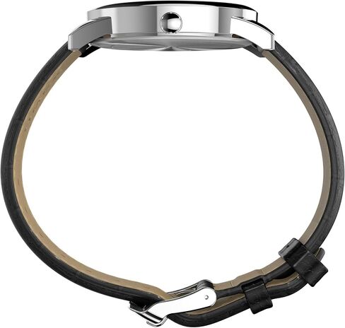 Timex Men's Easy Reader 35mm Watch - Black Strap White Dial Silver-Tone Case in Saudi Arabia