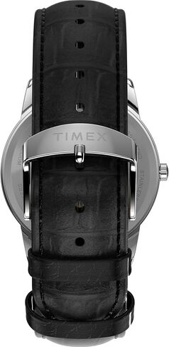 Timex Men's Easy Reader 35mm Watch - Black Strap White Dial Silver-Tone Case in Saudi Arabia
