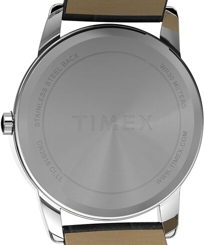 Timex Men's Easy Reader 35mm Watch - Black Strap White Dial Silver-Tone Case in Saudi Arabia