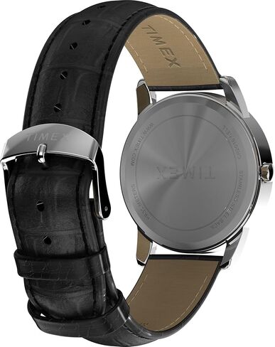Timex Men's Easy Reader 35mm Watch - Black Strap White Dial Silver-Tone Case in Saudi Arabia