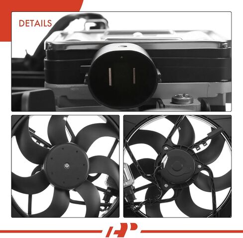 A-Premium Engine Radiator Cooling Fan Assembly Compatible with Volvo S60 2012-2017, S60 Cross Country 2016-2017, S80 2011-2016, V60 Cross Country 2015-2017, XC60, XC70, Replace# 31368867, 30792866 in Saudi Arabia