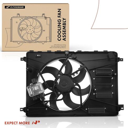 A-Premium Engine Radiator Cooling Fan Assembly Compatible with Volvo S60 2012-2017, S60 Cross Country 2016-2017, S80 2011-2016, V60 Cross Country 2015-2017, XC60, XC70, Replace# 31368867, 30792866 in Saudi Arabia