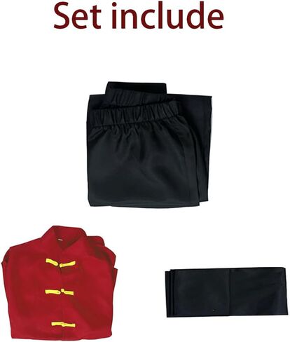 Ranma 2/1 Cosplay Costume Men Kung Fu Outfit Halloween Set Full Adult in Saudi Arabia