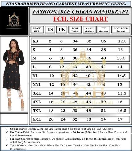 FCH, Fashionable Chikan Handikraft Women's Embroidered Cotton dress Chikankari kurta for women Tops kurti Set With Bottom in Saudi Arabia