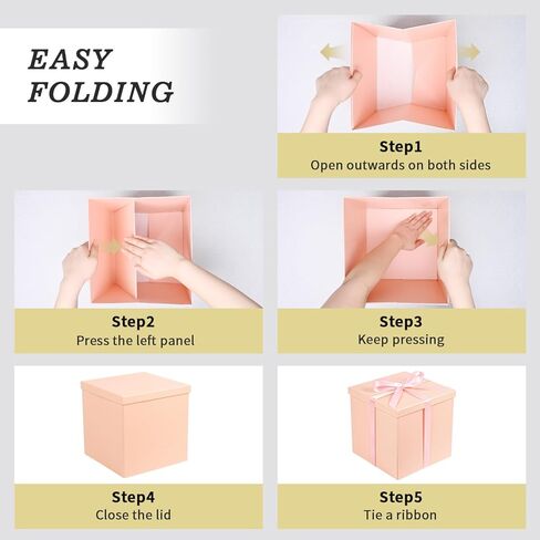 صندوق هدايا، علب هدايا سوداء مقاس 9 × 9 × 9 بوصات مع أغطية للهدايا، صندوق هدايا عيد ميلاد مربع مع شريط وبطاقة لحفلات الزفاف، وحفلات استقبال المولود الجديد، ووصيفة العروس، وعيد الميلاد، والذكرى السنوية in Kuwait