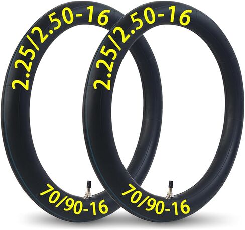2-Pcs 2.25/2.50-16 Inner Tube 70/90-16 Dirt Bike Tube Straight Valve Stem in Saudi Arabia