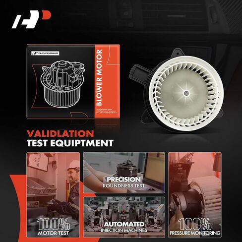 A-Premium HVAC Heater Blower Motor with Fan Cage Compatible with Jeep JL Series Wrangler 2018-2024, JT Series Gladiator 2020-2024, with Wheel, Front Side in Saudi Arabia