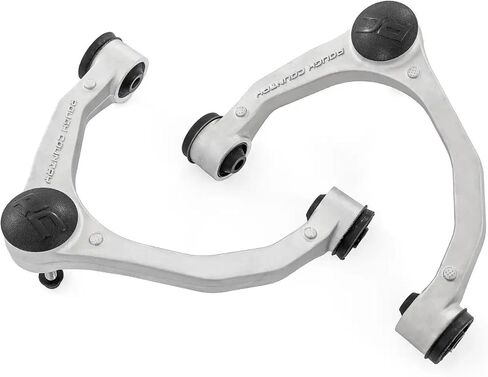 أذرع تحكم علوية من الألومنيوم مزورة من Rough Country لسيارة Ford F-150 (2021-2025) - ترقية OE، عبوتان، فضي in Saudi Arabia