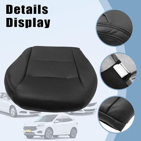 SecosAutoparts Front Driver Side Replacement Bottom Leather Seat Cover Black Compatible with Mercedes Benz CLA 250 2014 2015 in Saudi Arabia