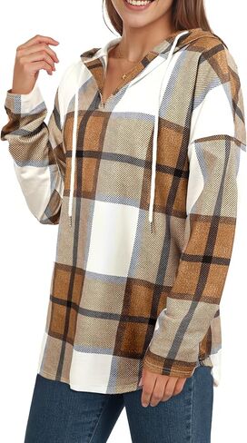 AURUZA Hoodies for Women Long Sleeve Pullover Sweatshirts, Loose Fit Casual Tops Oversized Tunic Top Fashion Clothes in Saudi Arabia