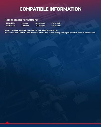 KAX 751-345 Power Window Regulator with Motor Front Left Driver Side Replacement for 2010-2014 Outback; Legacy in Saudi Arabia