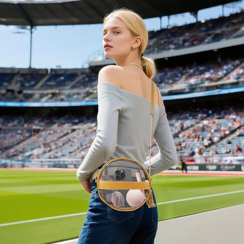 حقيبة شفافة لمناسبات الملاعب، حقائب كروس شفافة للنساء في الملاعب، ومحافظ شفافة لعشاق الرياضة في الحفلات الموسيقية in Kuwait