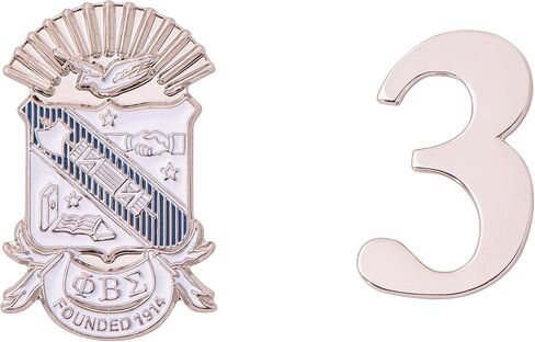 Phi Beta Sigma Lapel Pin PBS Gomab D9 Divine 9 Cross Over Initiation Enamel Fraternity Formal Wear Blazer Jacket (Line Number Pin Set - #4) in Saudi Arabia