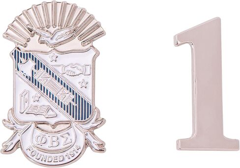 Phi Beta Sigma Lapel Pin PBS Gomab D9 Divine 9 Cross Over Initiation Enamel Fraternity Formal Wear Blazer Jacket (Line Number Pin Set - #4) in Saudi Arabia