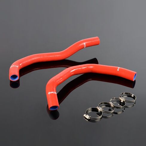 PIT66 Silicone Coolant Radiator Hose Kit Compatible with 2003-2007 Honda Accord CM 2.4L L4 K24A Red in Saudi Arabia