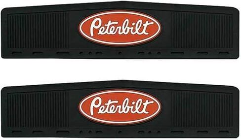 Peterbilt Quarter Fender Mudflaps, Black, Heavy-Duty, Set of 2 in Saudi Arabia