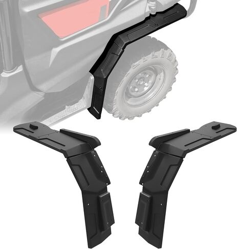Rear Fender Flares for Honda Pioneer 1000-5 2016-2025 Accessories, Extended Back Full Coverage Mud Flups Combination Mud Guards for Honda Pioneer 1000 (Combined, 6PCS) in Saudi Arabia