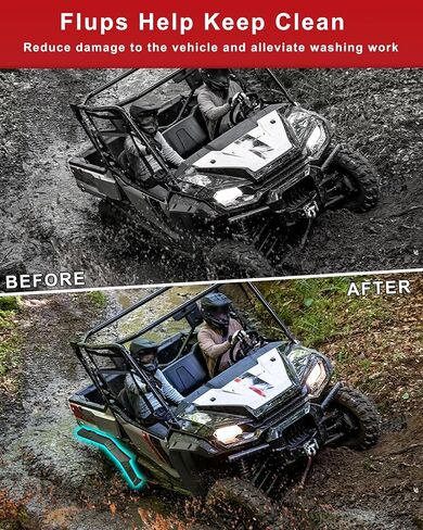 Rear Fender Flares for Honda Pioneer 1000-5 2016-2025 Accessories, Extended Back Full Coverage Mud Flups Combination Mud Guards for Honda Pioneer 1000 (Combined, 6PCS) in Saudi Arabia
