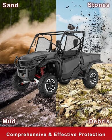 Rear Fender Flares for Honda Pioneer 1000-5 2016-2025 Accessories, Extended Back Full Coverage Mud Flups Combination Mud Guards for Honda Pioneer 1000 (Combined, 6PCS) in Saudi Arabia