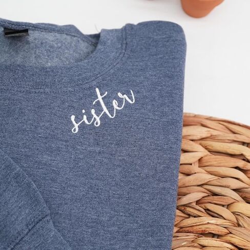 COUPLEHOODIES Custom Neckline Embroidered Sweatshirt - Personalized Crewneck Gift for Everyone Birthday Anniversary Christmas in Saudi Arabia