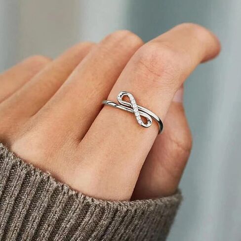 White Gold Plated Cubic Zirconia Statement Ring Bow Personalized Accessory Ideal for Women's Daily Casual Wear Party Holiday Anniversary Love Jewelry Gift in Saudi Arabia
