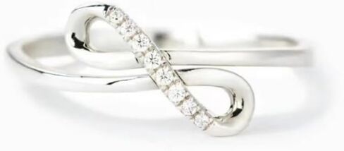 White Gold Plated Cubic Zirconia Statement Ring Bow Personalized Accessory Ideal for Women's Daily Casual Wear Party Holiday Anniversary Love Jewelry Gift in Saudi Arabia