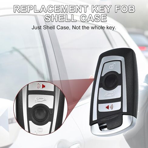 Key Fob Shell Case for BMW 328i 2013-2016 4 Buttons Plastic Replacement | Keyless Entry Remote Control Key Shell Case 1 Pcs for BMW 435i 14-16 in Saudi Arabia