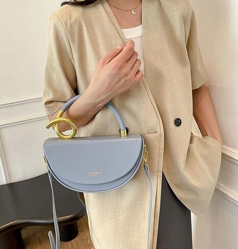 Unique Trendy Solid Color Cross Body Bag Small Exquisite Shoulder Bags Commuter Travel Handbag for Women 2025 in Kuwait