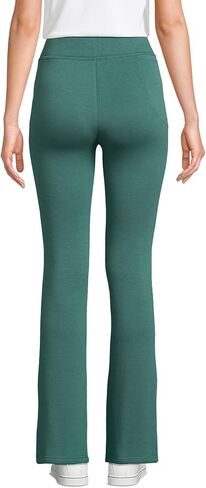 Lands' End Women's High Rise Serious Sweats Fleece Lined Pocket Bootcut Pants in Saudi Arabia