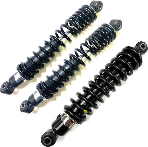 DTA Full Set of 3 Coil-over Shock Absorbers For 1989-1996 Yamaha Big Bear 350 4x4 - YFM350FW; 1993-1998 Kodiak 4WD - YFM400FW. Replaces OEM# 3HN-22210-30-33, 3HN-23350-30-33 (2001-8-2+) in Saudi Arabia