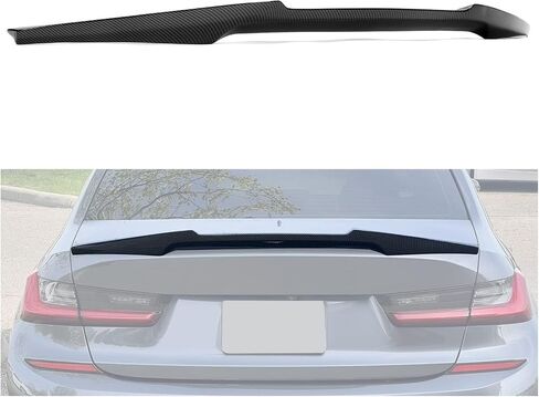KUAFU Trunk Wing Rear Spoiler Compatible with 2019-2024 BMW G20 3-Series 330i M340i Sedan Carbon Fiber Style M4 Style Duckbill Spoiler in Saudi Arabia