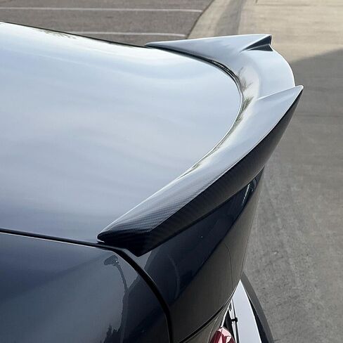 KUAFU Trunk Wing Rear Spoiler Compatible with 2019-2024 BMW G20 3-Series 330i M340i Sedan Carbon Fiber Style M4 Style Duckbill Spoiler in Saudi Arabia