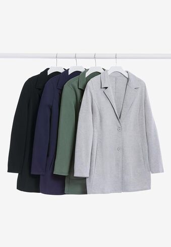 Woman Within Plus Size Knit Blazer Oversized Work & Casual in Saudi Arabia