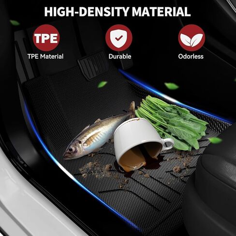 YITAMOTOR 9 قطع سجادات أرضية لطراز Tesla Y 7 مقاعد 2020-2025، ملحقات داخلية مناسبة لجميع الأحوال الجوية من الطراز Y، بطانات صندوق الأمتعة الخلفية ثلاثية الأبعاد مضادة للانزلاق مجموعات كاملة in Saudi Arabia