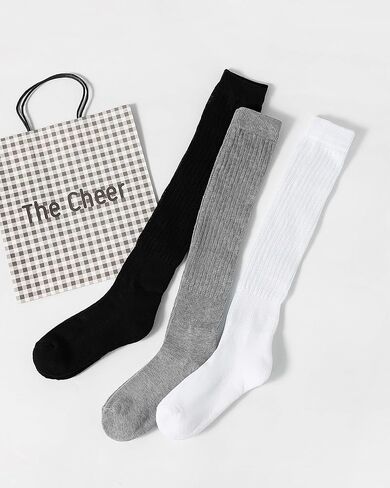 Women's Soft Slouch Socks 3 Pack, Thigh High and Knee High Scrunch Boot Socks in Saudi Arabia