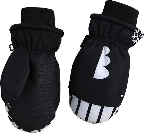 UTOWO Kids Mittens Toddler Waterproof Mittens Shark Full Finger Gloves Winter Warm Snowboarding Gloves for Baby Boys Girls in Kuwait
