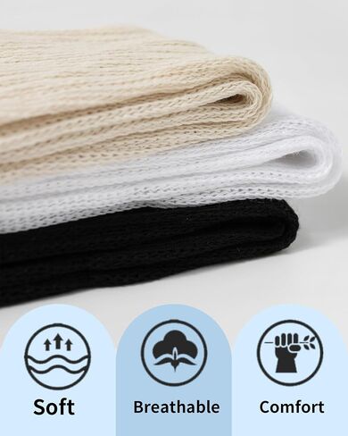 Women's Soft Slouch Socks 3 Pack, Thigh High and Knee High Scrunch Boot Socks in Saudi Arabia