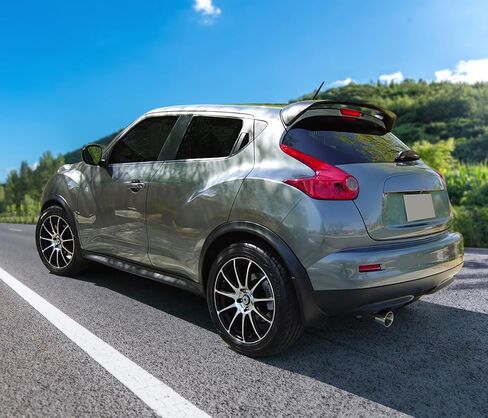 Rear Roof Spoiler Wing Compatible with 2011-2017 Nissan Juke, Factory Style Matte Black ABS Factory Style SUV Sl Sv S Primer Matte Black by IKON MOTORSPORTS, 2012 2013 2014 2015 2016 in Saudi Arabia