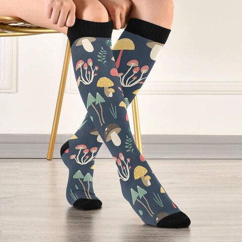 Wusikd Cow Milk Compression Socks for Women and Men Circulation Cow Print Long Socks for Athletic Running 2 in Saudi Arabia