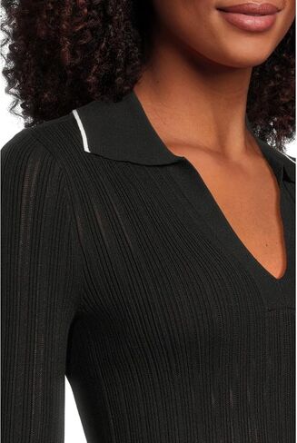 Madewell Women's Snowy Southwark Long Sleeve Polo in Saudi Arabia
