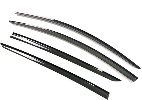 IKON MOTORSPORTS, Window Visors Compatible with 2020-2024 Tesla Model Y, Acrylic Smoke Rain Sun Guard Wind Vent Air Deflector 4PCS, 2021 2022 in Saudi Arabia