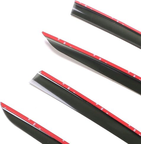 IKON MOTORSPORTS, Window Visors Compatible with 2020-2024 Tesla Model Y, Acrylic Smoke Rain Sun Guard Wind Vent Air Deflector 4PCS, 2021 2022 in Saudi Arabia