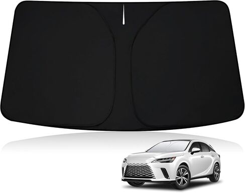 D-Lumina Winshield Sun Shade for 2023 2024 2025 Lexus RX, Foldable Front Sun Shield Protector Blocks UV Rays, Window Sunshade Sun Visor Interior Accessories in Saudi Arabia