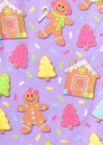 iscream Big Girls Silky Soft Plush Fun Print Fleece Shorts - Joyous Holiday Collection in Kuwait