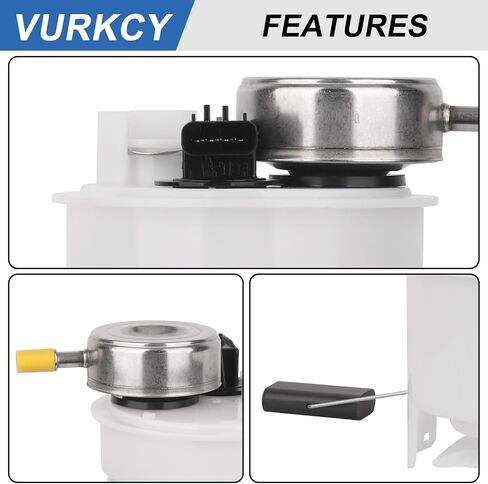 Electric Fuel Pump Module Assembly with Sending Unit Compatible with Dodge Ram 1500 1998-2001, Ram 2500 98-02, Ram 3500 98-02, 5.2L 5.9L, 26 Gal. 34 Gal. Tank, Replace# E7138M in Saudi Arabia