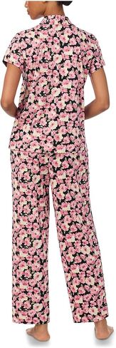 Lauren Ralph Lauren Women's Knit Short Sleeve Notch Collar Aneckle Pant Pajama Set in Saudi Arabia