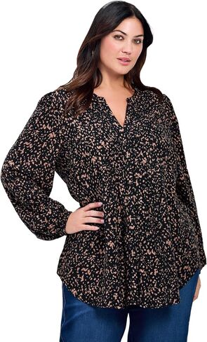 Avenue Women's Plus Size Olivia Pintuck Shirt in Saudi Arabia