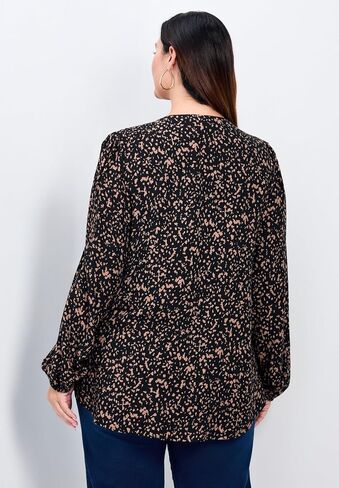 Avenue Women's Plus Size Olivia Pintuck Shirt in Saudi Arabia