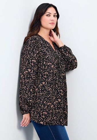 Avenue Women's Plus Size Olivia Pintuck Shirt in Saudi Arabia